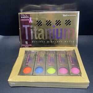 Titech MultiColor Titanium Optimum Distance Golf Balls For Women 15 New